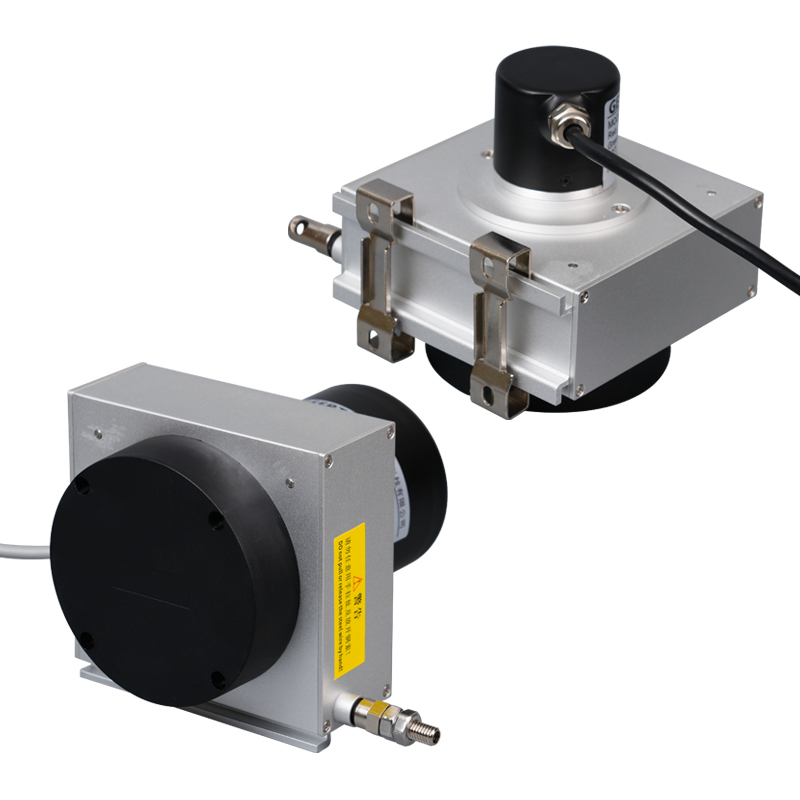 拉繩位移傳感器閘門開(kāi)度儀高精度拉繩編碼器模擬量數(shù)字量信號(hào)輸出電子尺